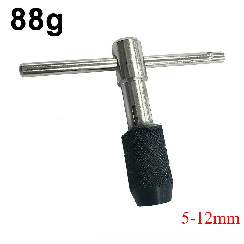 Manual Tapping Wrench Thread Tapping Tool Set M3-M8 3mm-6mm and 5-12mm-M5-M12 T-shaped Tool Kit Easy To Install