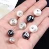 Pearl Shirt Buttons, Clothes With Diamond Round Buttons, High-End Blouses, Cardigans, Sweaters With Diamond White Buttons