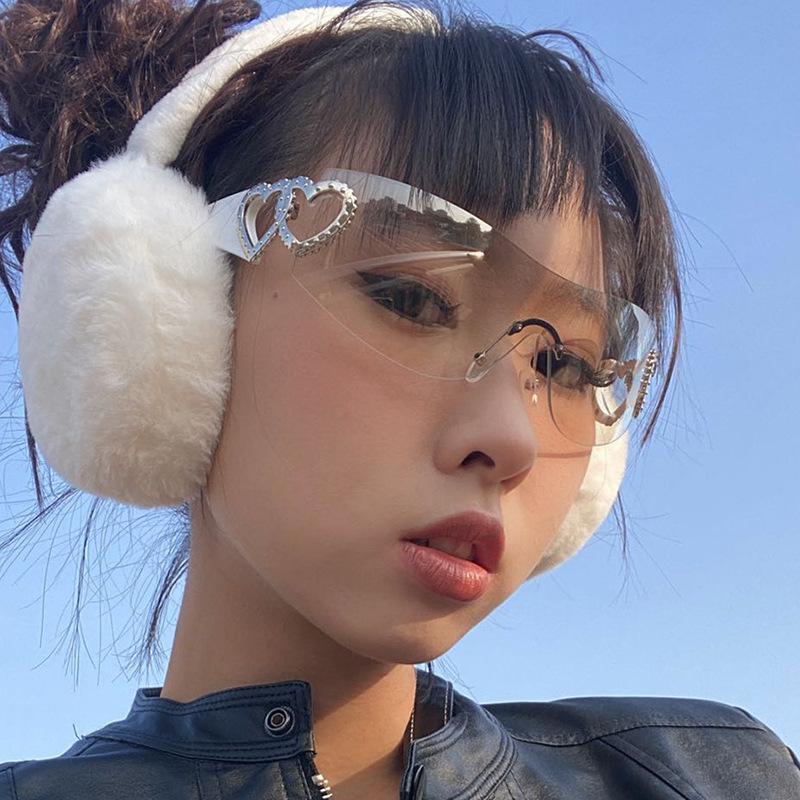 Fashion Stylist Sun Glasses Ladies Luxurious Trending Y2k Sun Glasses Woman Pink Eyewear UV400 Goggle 2000'S Lentes De Sol