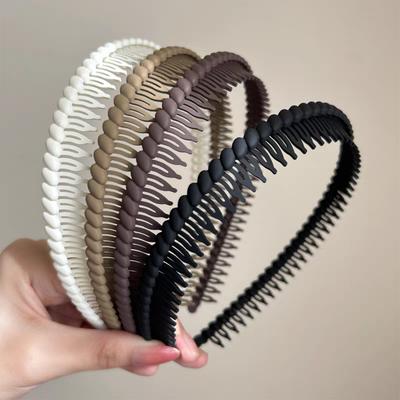 2ks Evropský a Americký khaki styl Zubní čelenky Čelenky pro Ženy Dívky Muže Sport Mytí obličeje Korejské Vlasové doplňky Nástroj