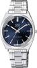 Citizen Q&Q Men's Analog Waterproof Watch with Metal Band, Navy Blue, QB78-212