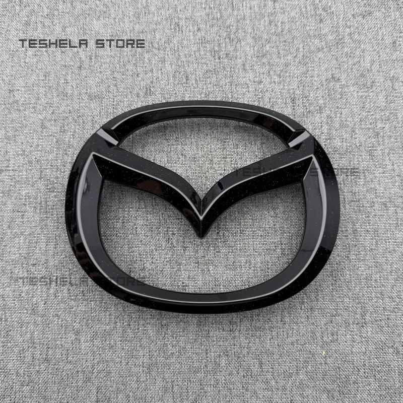 black/silver for MAZDA 6 Car Front Hood Bonnet Emblem Rear Tail Bumper Trunk Wheel Sticker Badge Styling auto Accessories vf2