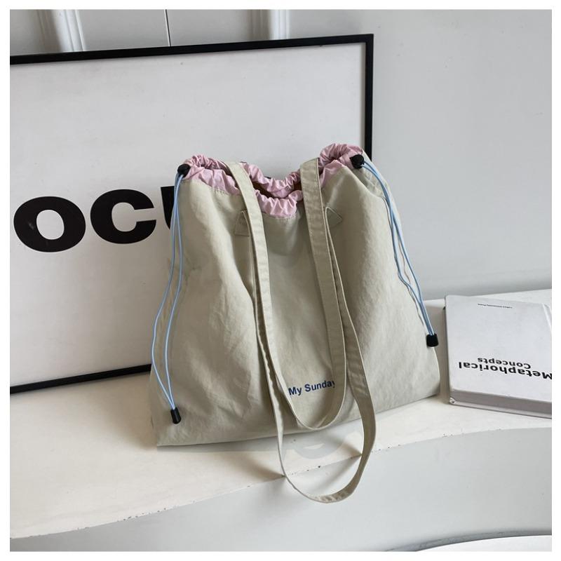 

Leisure student class canvas bag women s new summer large-capacity versatile shoulder bag commuter tote bag