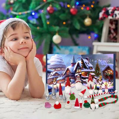 2025 Christmas Gnome Holidays Advent Calendar Christmas Advent Calendar with Surprise Toys Christmas Countdown Calendar for Kids