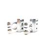 Pair Silver Tone Car Postive Negative Battery Terminals Clamp 2 4 8 Gauge Car