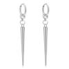 Exaggerated Gothic Cone Pendant Earrings for Women Ladies Personality Silver Color Drop Earrings Buckle Party Jewelry Wholesale