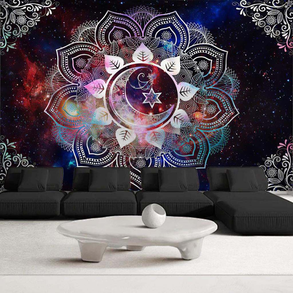 Bohemian style tapestry for bedroom photo background fabric living rooms bedrooms macrame wall hanging room decor aesthetic