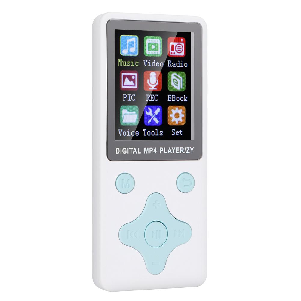 T1 Music MP3 MP4 Player 8G Bluetooth Support 32G Memory Card Rhombus Buttons White