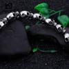 Punk Stainless Steel Lots of Skull Charm Bracelet for Men 20.5cm Metal Biker Party Jewelry Chunky Gothic Accessory