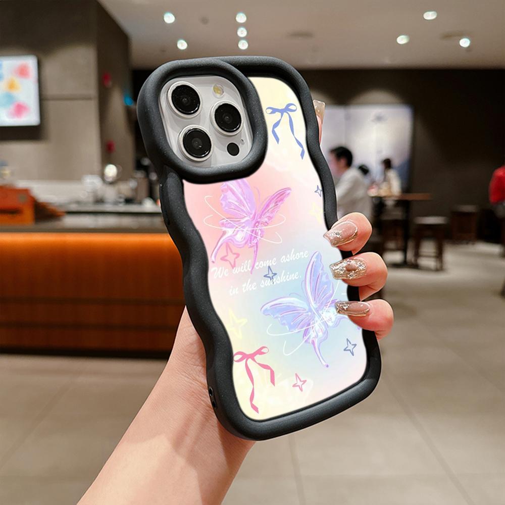 Macaron Soft TPU Phone Case for Xiaomi Poco X3 X5 X6 M6 Redmi 13C Redmi Note 11 12 13 Pro 11s 12s Cover Ae67 Butterfly flower Cute cartoon art design