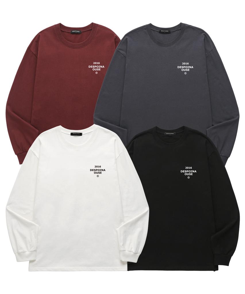 Ujeu Basic Logo Long Sleeve (Dls039) Burgundy