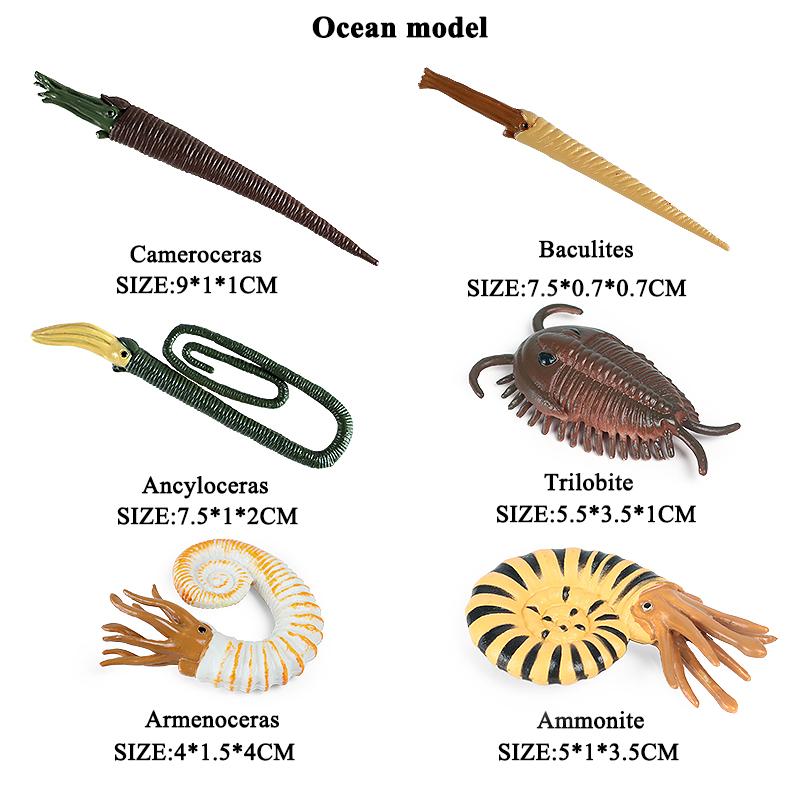 Oenux Mini Ocean Marine Shark Model Classic Sea Life Animal Whale Turtle Action Figures PVC Lovely Educational Toy For Kids Gift