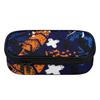 Pencil Pouch 300D Polyester Casual Zipper Closure with Removable Pen Slot Divider Mesh Pocket and Main Storage for Boys Girls