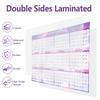 Foldable Yearly Wall Planner Erasable Surface Calendar Planner Sheet New Full Year Planner  School