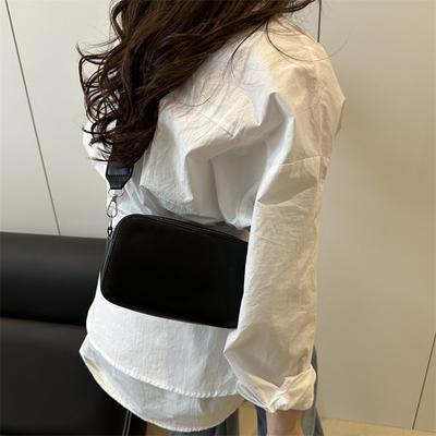 Summer Small Square Bag Simple Casual New Fashion Versatile Personality Design Wide Shoulder Strap Single Shoulder Messenger Bag