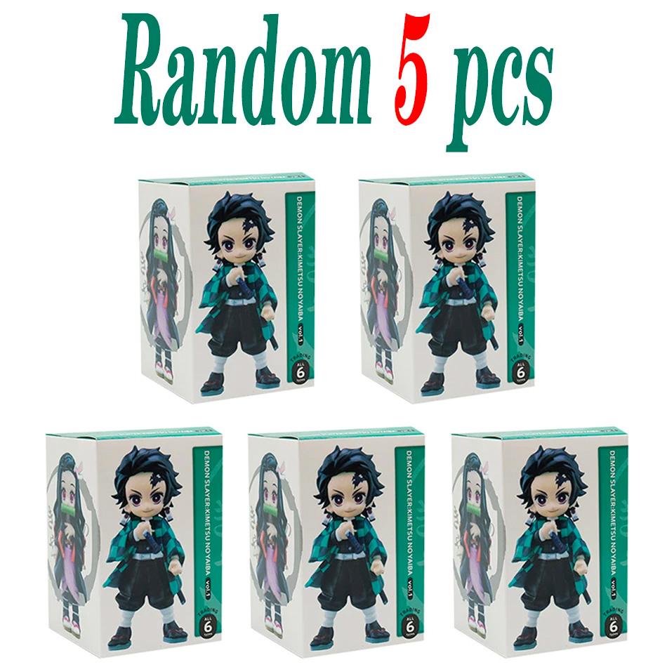Demon Slayer Blind Box Action Figures Collectible Decoration Kids Toys Mystery Boxes Children Birthday Gifts