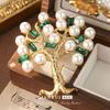 New European and American Retro Medieval Brooch Mori Trunk Replica Corsage Pin Big Tree French Light Luxury Fashion