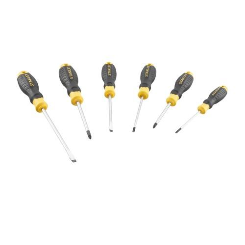 Stanley Cushion Grip Screwdriver Set (Pack of 6)