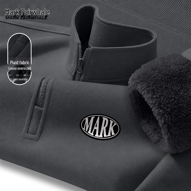 Mark Fairwhale Men s Retro Fleece Half-Zip Sweatshirt L