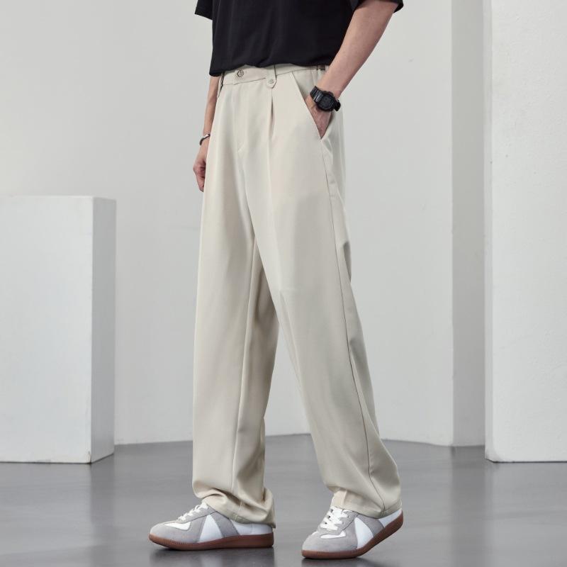 Talla grande 8XL Pantalones de hombre Moda de primavera y verano Pantalones casuales de hombre Pantalones holgados de hombre Pantalones rectos de hombre