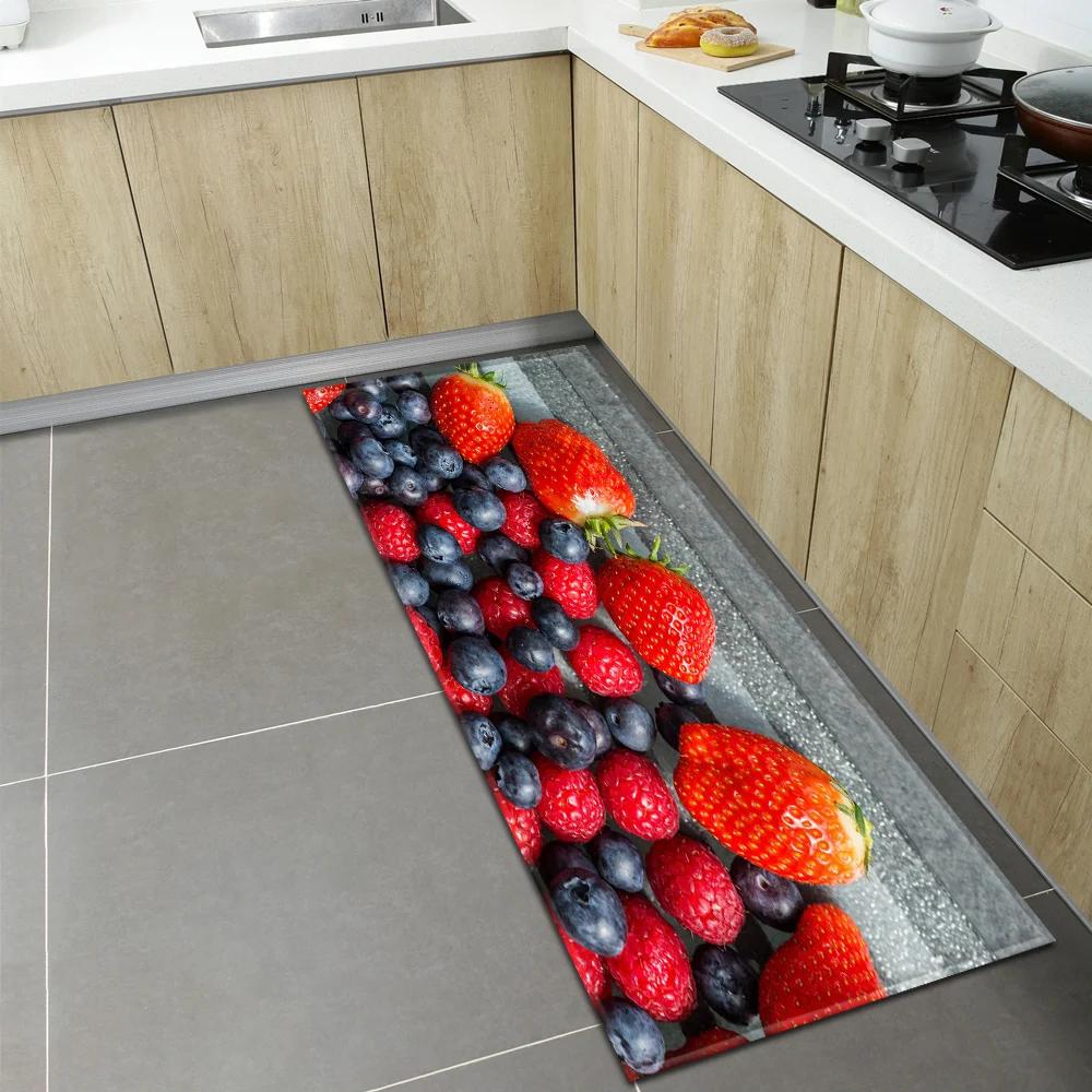 Bedroom Children Living Room Decoration Corridor Bathroom Non-slip Rug Fruit Pattern Kitchen  Home Door Mat
