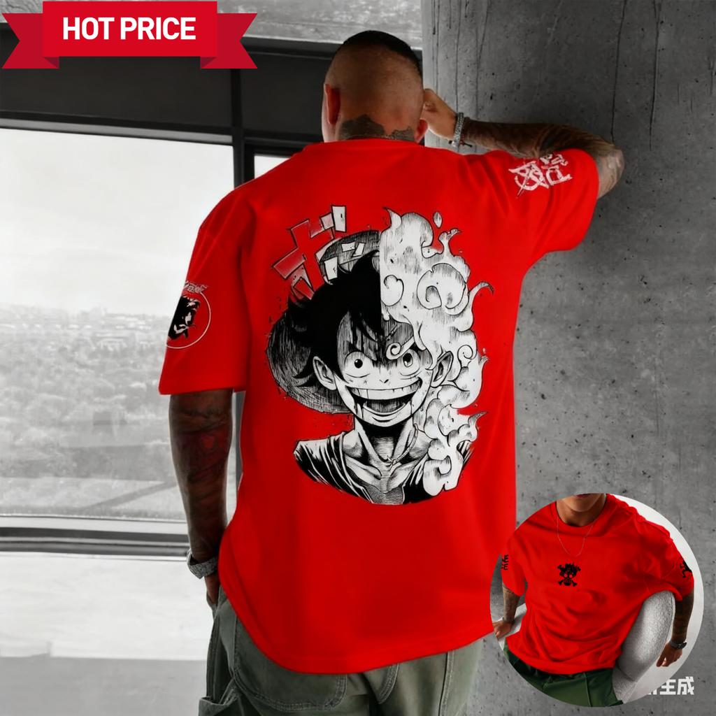 Harajuku New Summer T-Shirt Men's Oversized Retro Street Women's Casual Short-Sleeve Unisex Top