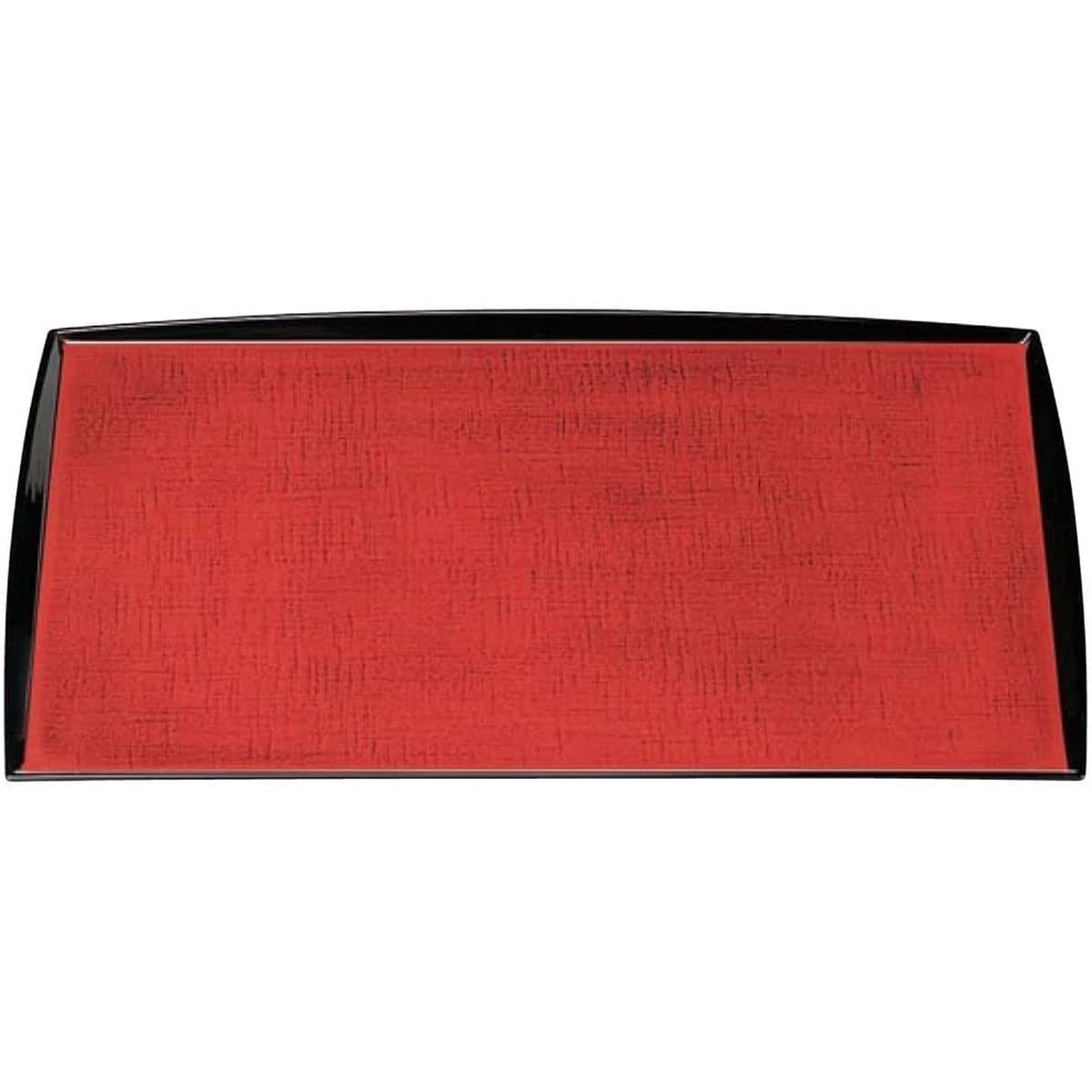 

Watarase Red Kasuri x x Сделано в Японии Поднос J-Kitchens, Плетение 3 сяку, Бортик, Черный, S-L (приблизительно. 39.5 28.4 1.3см),