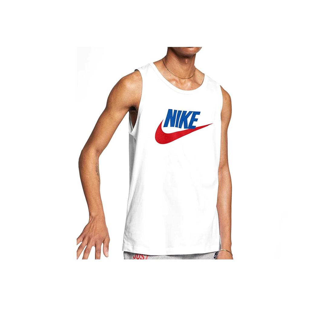 Nike Sportswear Printed Training Tank Top Men Tops White AR4992-103