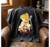 Death Note Misa Amane Gewaschen Schwarz Anime T-Shirt, Vintage Manga Grafik-T-Shirt, Y2K Goth Streetwear Shirt