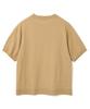 KNITTED Cool Summer Essential Round Short Sleeve Knit Tee Camel