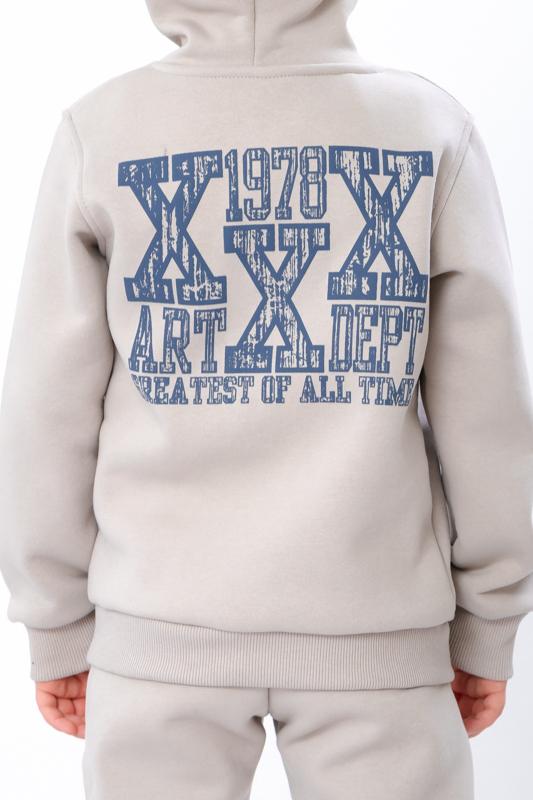 Tracksuit (boys) – Warm Zip Hoodie & Pants with Print, Winter, 6436-025-33-4 HC