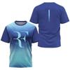 Men's Fast-drying Comfortable Summer Sports T-shirt Outdoor Fitness Track Badminton Table Tennis Short-sleeved Sportswear Tshirt