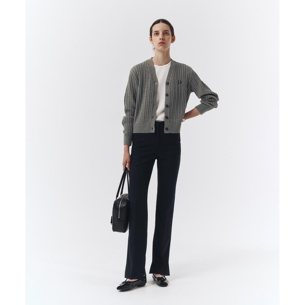 

DUNST FOR WOMEN ASYMMETRY SLIM BOOTCUT TROUSERS NAVYUDPA2C201W2