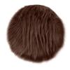 35x35cm Winter Plush Seat Pad Chair Cushion Faux Fur Wool Round Cover Fashion Living Room Soft