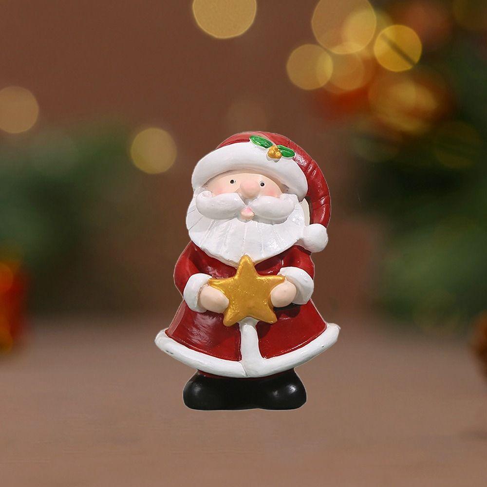 Funny Santa Claus Statue Creative Miniature Sculpture Micro Landscape Santa Claus Figurine  Gift