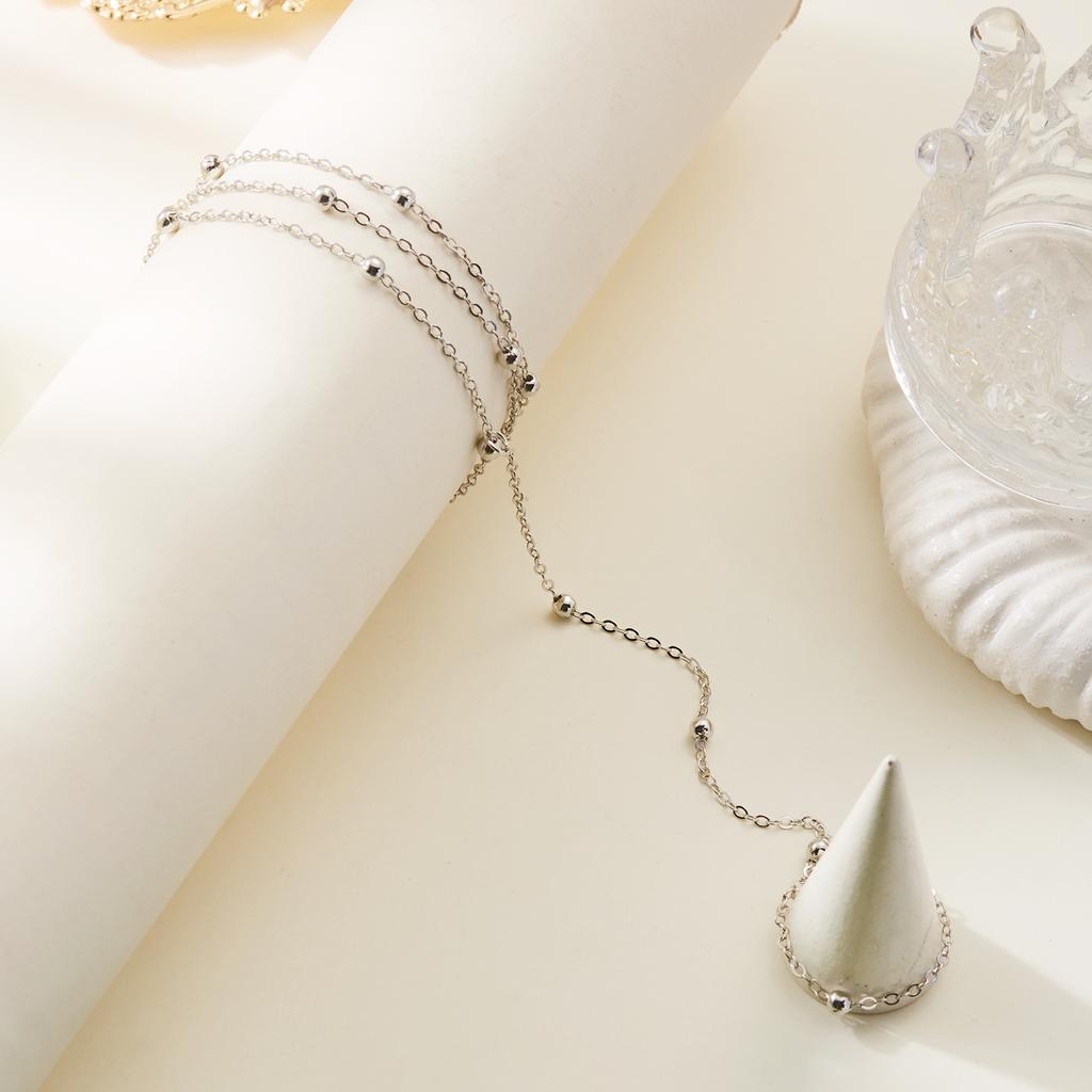 Dainty Boho Satellite Bead Finger Bracelet for Women Sexy Gold Color Hand Harness Chain Minimalist Valentine Summer Jewelry Gift