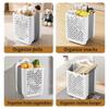 Large Capaci Folding Bathroom Laundry Basket Non Perforated Wall-mounted Clothe Storage Baskets Bathroom Dirty Clothe Organizer