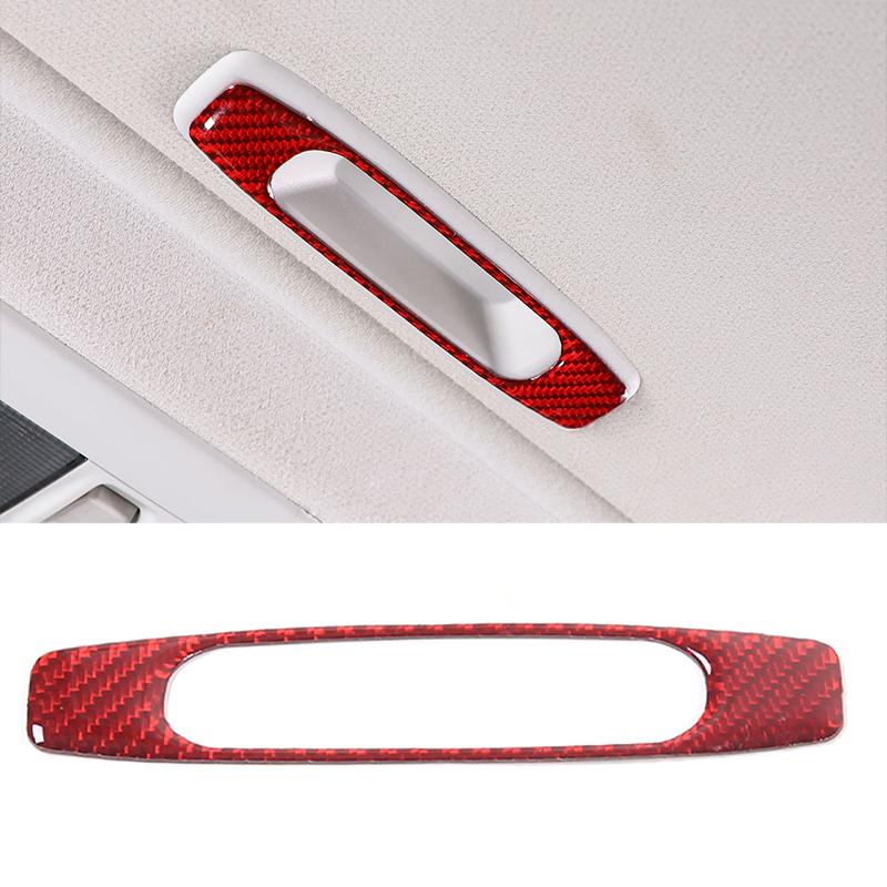 For Subaru Forester 2013-2018 Red Soft Carbon Fiber Interior Kit Dashboard Console Gear Shift Panel Decoration Trim Stickers