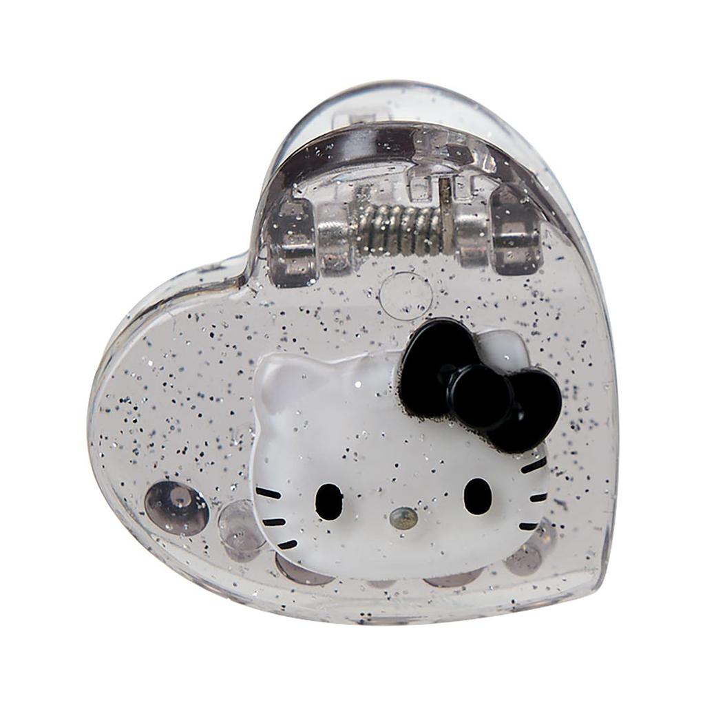 Sanrio Mini Hair Set of Hello Silver ABS Ages 3 and 159034 Clips, 4, Kitty, Resin, Up,