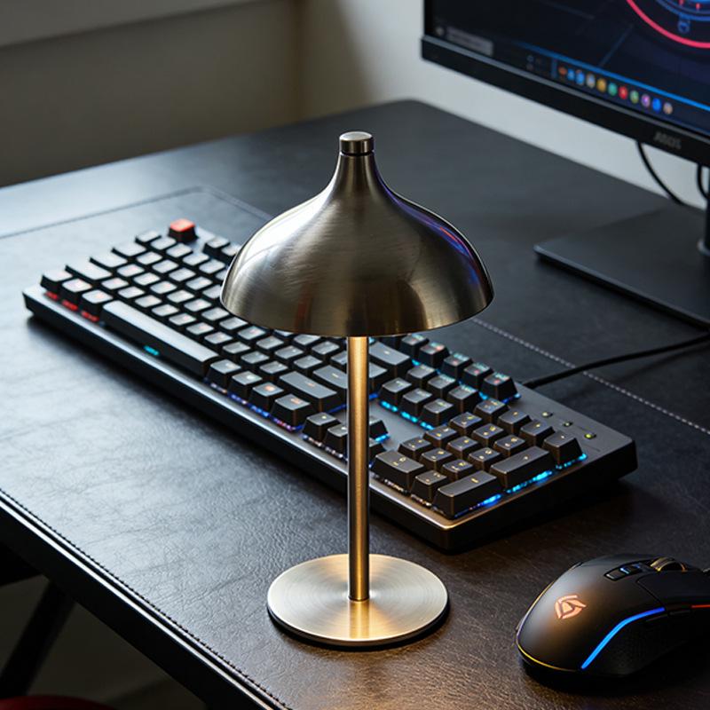 Touch Dimming USB Table Lamp - Post-modern Mushroom Bud Design for Atmospheric Creative Night Lighting