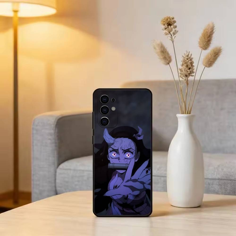 

D-Demon S-Slayer Kamado Nezuko Phone Case For Samsung S25,S24,S21,S22,S23,S30,Ultra,S20,Plus,Fe,Soft Silicone Black Cover Samsung S21fe