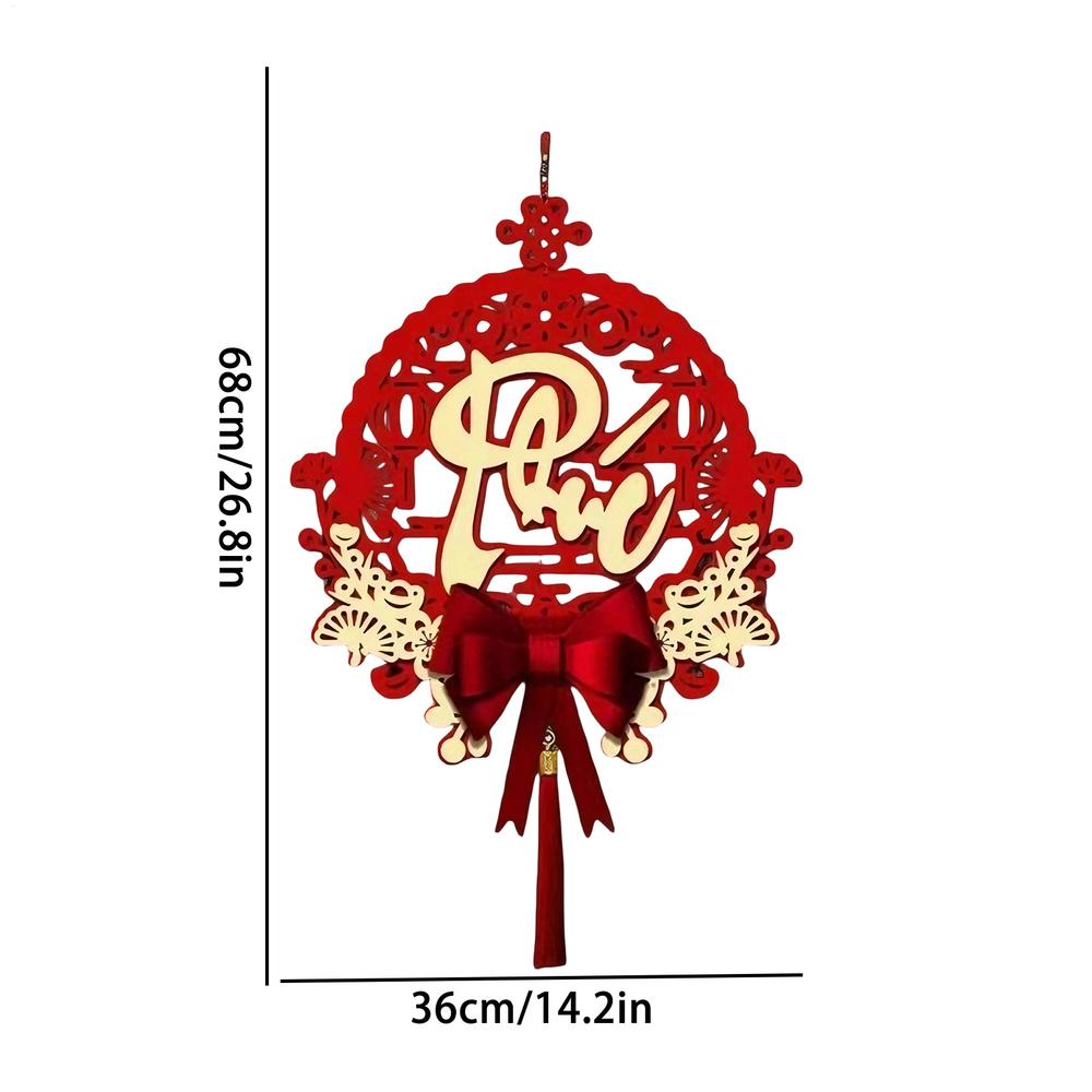 2026 Vietnamese Decoraties Muur Couplets Decoraties Festival Hangers met Kwast voor Huis Woonkamer Festival Evenementen