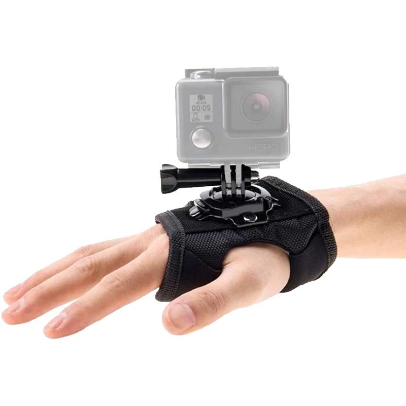 360 Degree Rotation Hand Strap Mount Glove Wrist Holder for GoPro Hero 13 12 11 10 9 AKASO SJCAM Insta360 DJI OSMO Action Camera