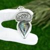 Friendship Day Deal Natural Labradorite 925 Silver Wife Handmade Pendant Jewelry
