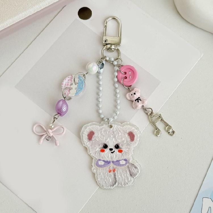 Secure Alloy Keychain For Office And Outdoor Activities Rustproof Bear Decoration Multi Purpose Jewelry Gift Travel