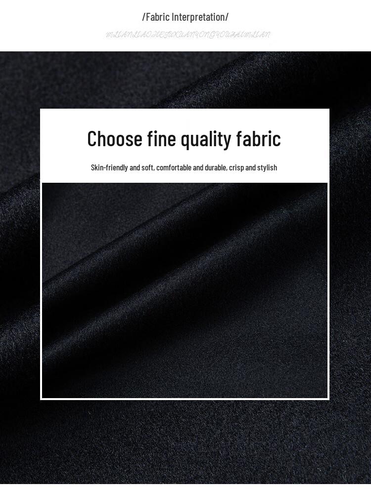 Hengyuanxiang Men's 100% Wool Business Casual Stand Collar Jacket