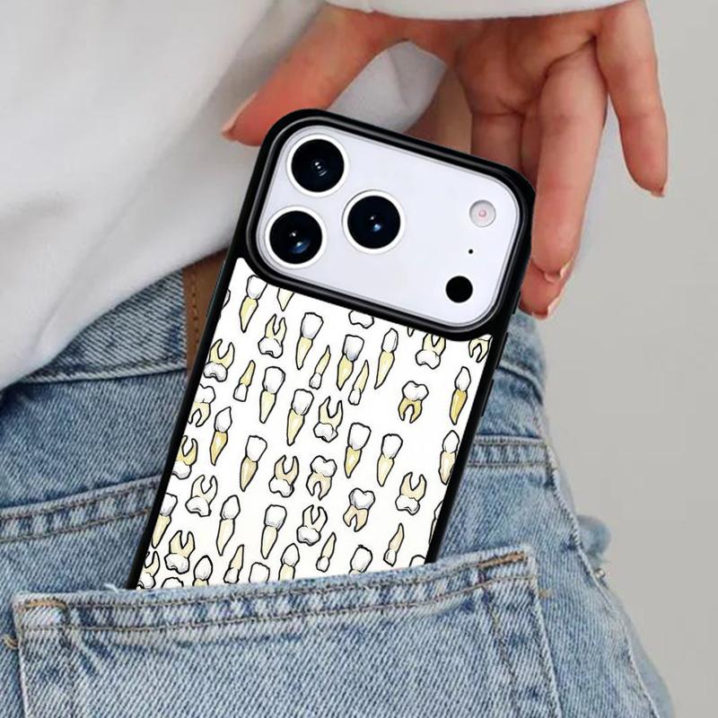 

Мягкий чехол для телефона с изображением стоматолога и зуба для iPhone 16e 15 14 13 12 17 Pro Max Plus Air 17pro Чехол Coque iPhone17 Pro Max