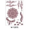 Tattoo Sticker North African Henna Brown Red Lace Tattoo Sticker Henna Tattoo