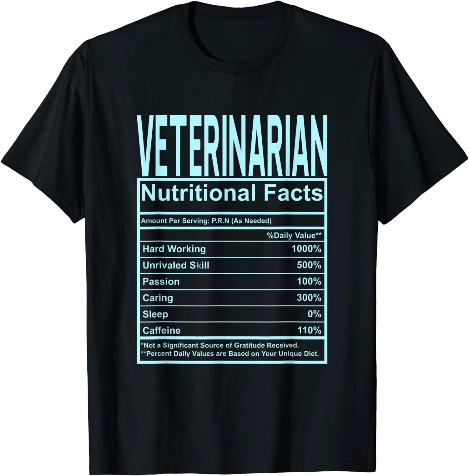 Funny Veterinarian Facts Premium Great Gift Idea Tee T-Shirt S-3XL XS