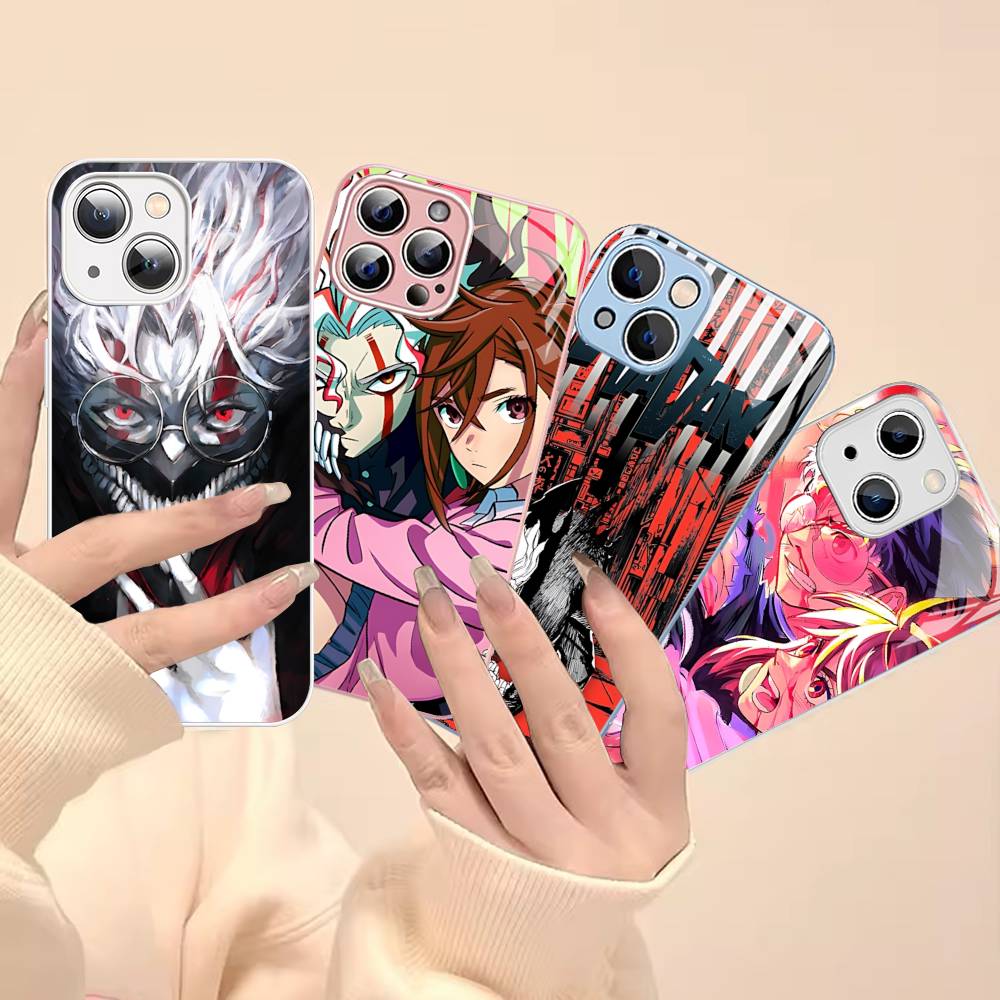 Hot Blooded Fantasy D-DandadanS Anime For IPhone 14 13 12 Mini 11 Pro XS Max X XR 14 Plus Tempered Glass Cover